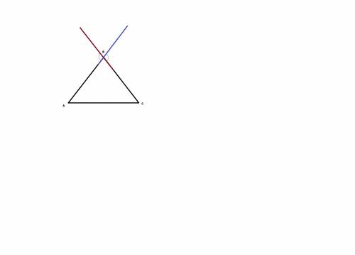 Внешние углы при одной вершине равны 1) односторонние при параллельных прямых и секущей 2) никак не