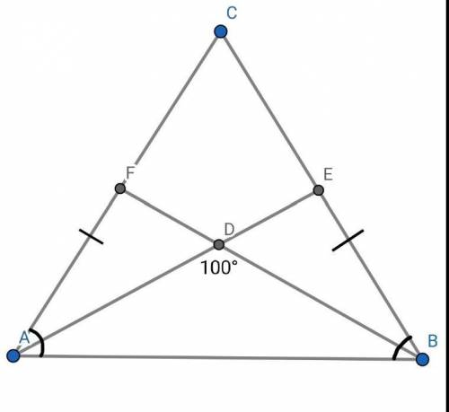 , очень Задание 5 В равнобедренном треугольнике биссектрисы двух углов при пересечении образуют угол