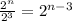 \frac{2^n}{2^3}=2^{n-3}