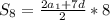 S_8= \frac{2a_1+7d}{2} *8