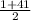 \frac{1+41}{2}