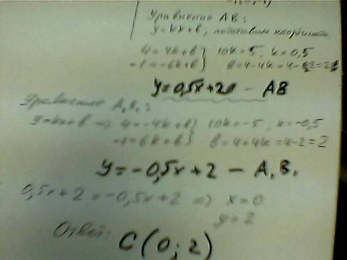 Даны точки а (4; 4) и в (-6; -1).построить: 1)фигуру,симметричную ав относительно оси y,записать коо