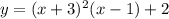 y=(x+3)^2(x-1)+2