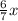 \frac{6}{7}x