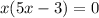 x(5x-3)=0