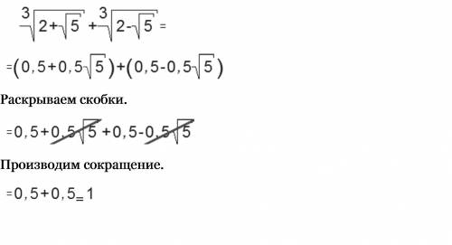 Під коренем третього степення 2+корінь з 5+ під коренем третього степення 2-корінь з 5