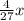 \frac{4}{27}x