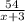 \frac{54}{x+3}