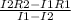 \frac{I2R2-I1R1}{I1-I2}