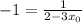 -1 = \frac{1}{2-3x_0}