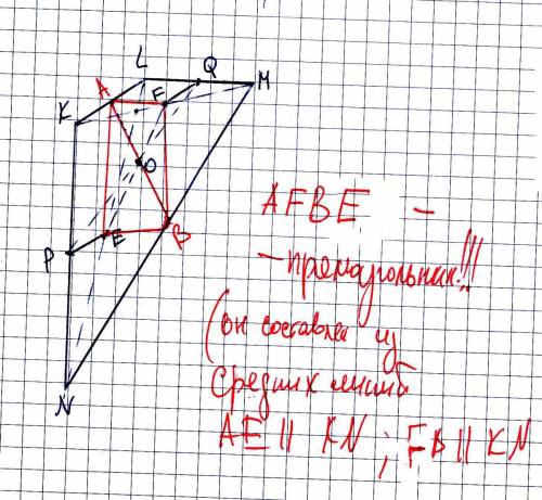 Ввыпуклом четырёхугольнике klmn длина отрезка соединяющего середины диагоналей равна 1м. прямые lm и