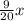  \frac{9}{20}x 