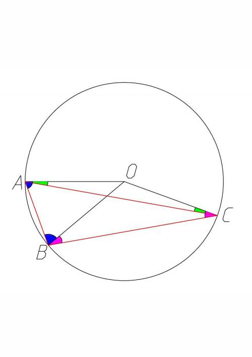 Вершины треугольника авс делят окружность в отношении 1: 3: 5. найдите углы этого треугольника.