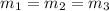 m_{1}=m_{2}=m_{3}