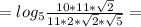 =log_{5}\frac{10*11*\sqrt{2}}{11*2*\sqrt{2}*\sqrt{5}}=