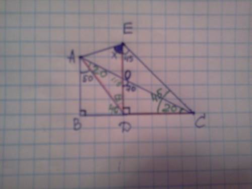 Втреугольнике abc угол в равен 90 градусов . из точки d взятой на стороне bc проведен отрезок de пер