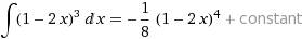 (1-2x)^3 решити интеграл с подробным решением