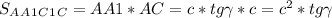 S_A_A_1_C_1_C=AA1*AC=c*tg\gamma*c=c^2*tg\gamma