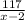  \frac{117}{x-2} 