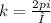 k=\frac{2pi}{λ}