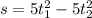 s=5t_1^2-5t_2^2