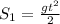 S_{1}=\frac{gt^2}{2}