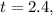 t=2.4,