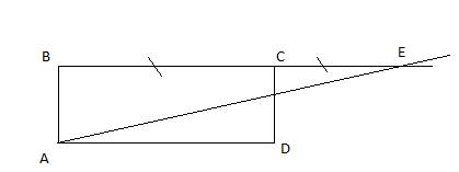 Через вершину a прямоугольника авсд проведена прямая, пересекающая продолжение стороны вс в точке е 
