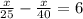 \frac{x}{25}-\frac{x}{40}=6