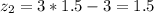 z_{2}=3*1.5-3=1.5