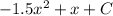 -1.5x^2+x+C