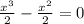 \frac{x^3}{2}- \frac{x^2}{2}=0