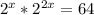 2^x*2^{2x}=64