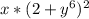 x*(2+ y^{6})^{2}