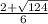 \frac{2+\sqrt{124}}{6}