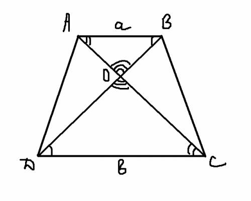 Диагонали трапеции abcd с основаниями ab и cd пересекаются в точке о. найдите: ao/oc и bo/od, если a