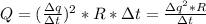 Q = (\frac{зq}{зt})^{2}*R*зt = \frac{зq^2*R}{зt}