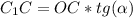 C_{1}C=OC*tg(\alpha)