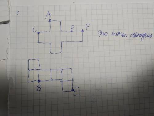 Две развёртки представляет ниже складывается в куб. отметьте точку а* в развертке те точки,которые б
