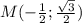 M(-\frac{1}{2};\frac{\sqrt{3}}{2})