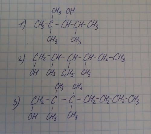 Напишите структурные формулы следующих соединений 2,2,4 -триметилпентанол-32,4 диметил-3-этилгенсано