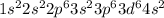 1s^22s^22p^63s^23p^63d^64s^2