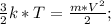 \frac{3}{2}k*T=\frac{m*V^2}{2};\\