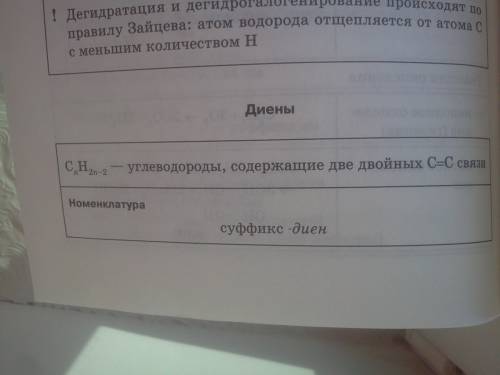 Дайте характеристику гомологического ряда алкадиенов согласно плану: а) общая формула б) родовой суф