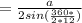 = \frac{a}{2 sin(\frac{360*}{2*12}) }