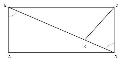 Прямоугольник abcd. bd - диагональ. ck высота проведённая к диагонали = 10. ckb=90 градусов. тангенс