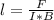 l=\frac{F}{I*B}