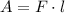 A = F \cdot l