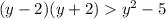 (y-2)(y+2)y^2-5