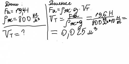 Решить ,ответы есть надо написать дано,найти,решение и формулу по которой надо решать 1. найти вытал